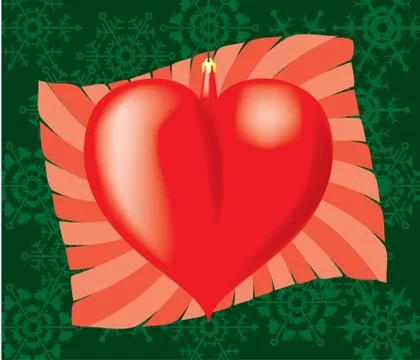 Heart in packing. Stock Illustration