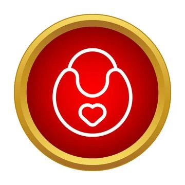 Heart padlock representing love, security, and commitment symbol Stock Illustration