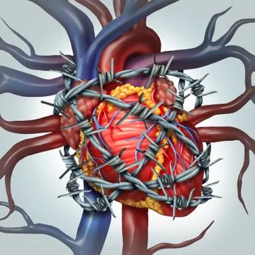 Heart Pain Stock Illustration