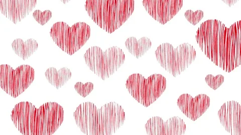 Heart painted red 4K Stock-Footage 166510772