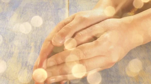 Heart in palms Stock Footage 120278329