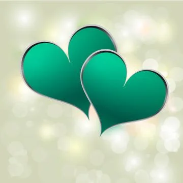 Heart on a paper background Stock Illustration