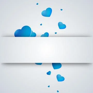 Heart on a paper background Illustrazione stock