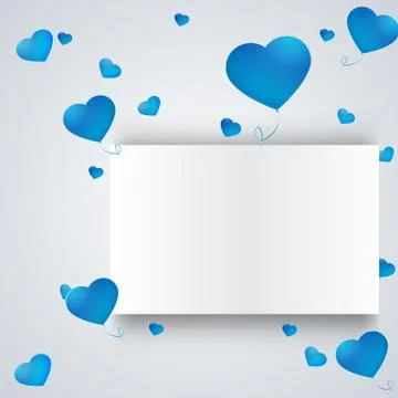 Heart on a paper background Stock Illustration