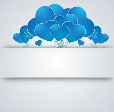 Heart on a paper background Stock Illustration