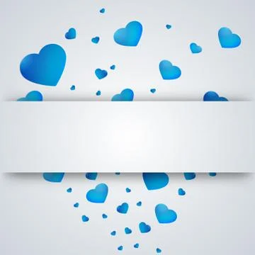 Heart on a paper background Stock Illustration