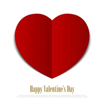 Heart paper background Illustrazione stock