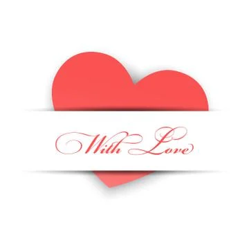 Heart paper concept Stock Illustration