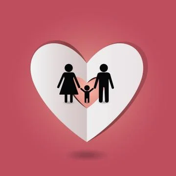 Heart paper Stock Illustration
