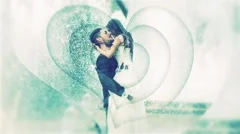 Heart Parallax Slideshow Stock After Effects