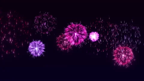 Heart particle fire works effect animation Stock Footage 149632922