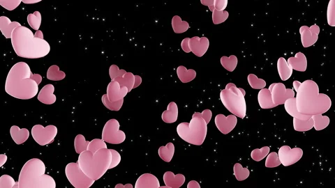 Heart particles 25 a2 Video stock 308517513