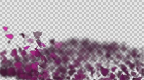 Heart Particles-alpha Stock Footage 61164117
