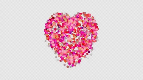 Heart Particles Bokeh Stock Footage 168899234