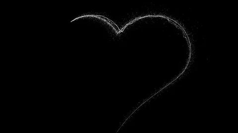 Heart with particles Stock Footage 115838841