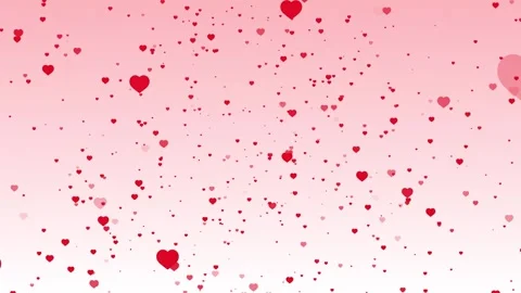 Heart Particles Moving Towards the Camera. Heart Background. Romantic. Love. 4K Stock Footage 282638932