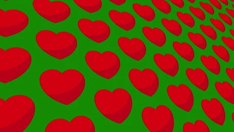 Heart Pattern background animation close up. Stock Footage 167827205
