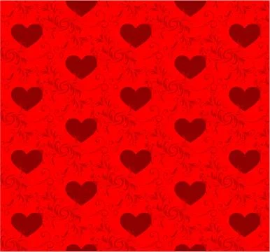 Heart pattern background Stock Illustration