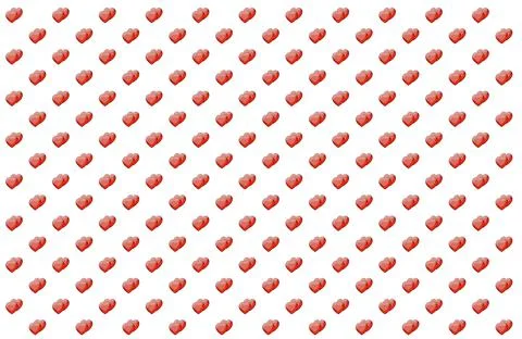 Heart pattern couple elements love valentines day symbol on white background Illustrazione stock