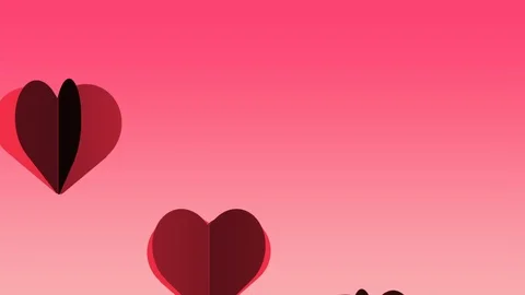 Heart pattern, footage ideal to represent love in the period of Valentine's Day Stock Footage 100291489