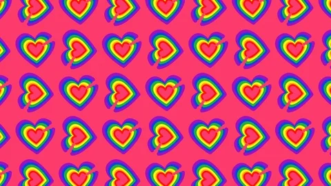 Heart pattern is formed, ideal footage to represent love and gender equality Stock Footage 100744058
