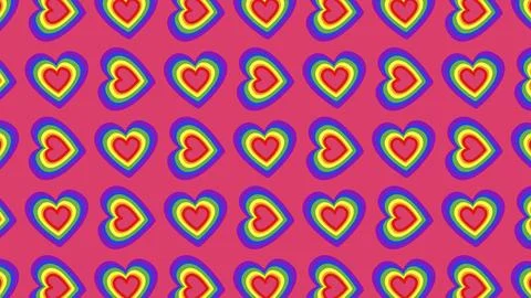 Heart pattern is formed, ideal footage to represent love and gender equality, 스톡 일러스트