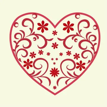 Heart pattern Stock Illustration