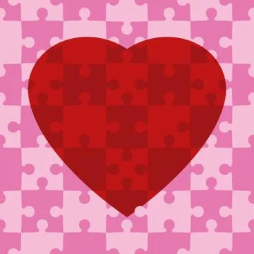 Heart pattern Stock Illustration