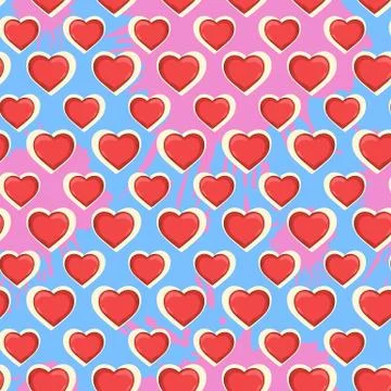 Heart pattern Stock Illustration