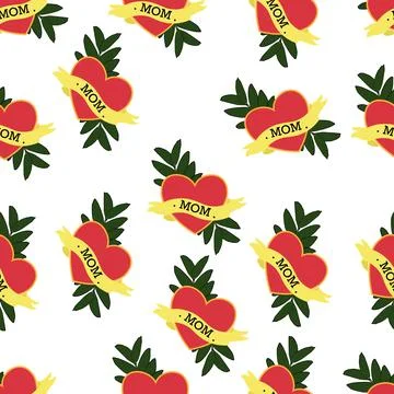 Heart pattern. Illustrazione stock