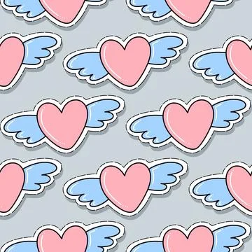 Heart pattern Stock Illustration