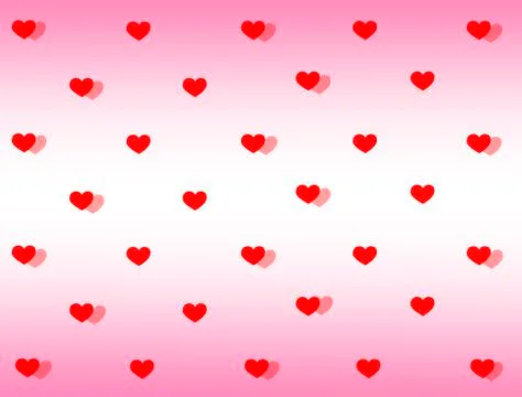 Heart pattern with pink gradient background Stock Illustration