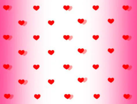 Heart pattern with pink gradient background Stock Illustration