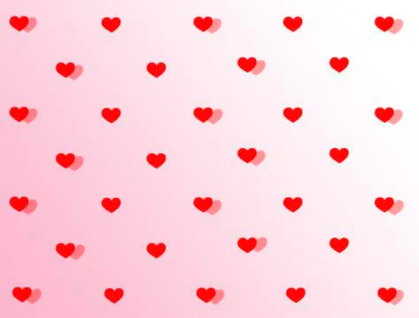 Heart pattern with pink gradient background Stock Illustration