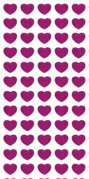 Heart pattern with pink texture on a white background. Stock Photos