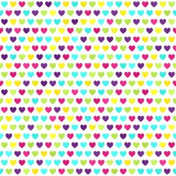 Heart pattern. Seamless vector background Stock Illustration