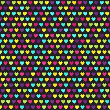 Heart pattern. Seamless vector background Stock Illustration