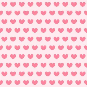 Heart pattern. Seamless vector background Stock Illustration