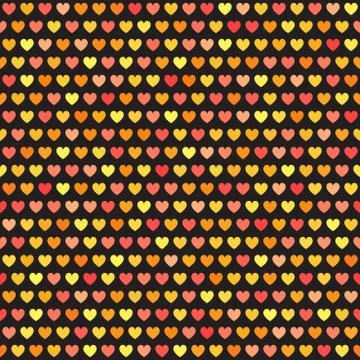 Heart pattern. Seamless vector background Stock Illustration