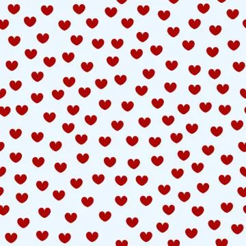 Heart pattern. Seamless vector valentine love background Stock Illustration
