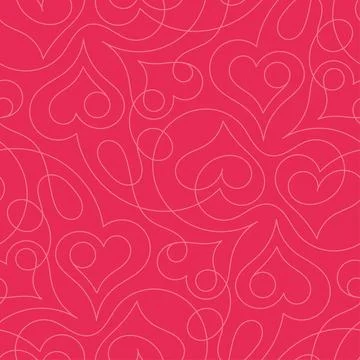 Heart pattern for Valentines day Stock Illustration