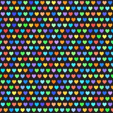 Heart pattern. Vector seamless background Stock Illustration