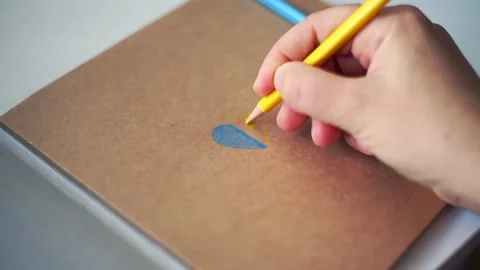 Heart pattern, yellow-blue flag of Ukraine. Peace concept Video stock 172142718