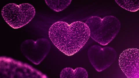 Heart perple Stock Illustration