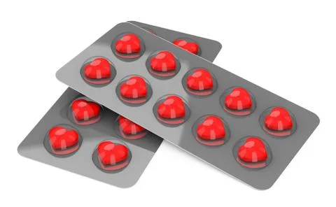 The heart pills Stock Illustration