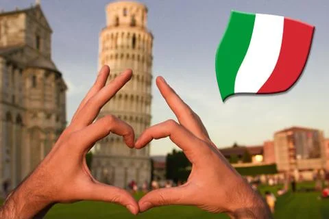 Heart in Pisa Stock Photos