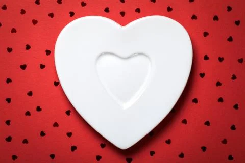 Heart plate Stock Photos