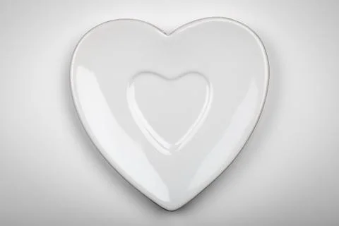 Heart plate Stock Photos