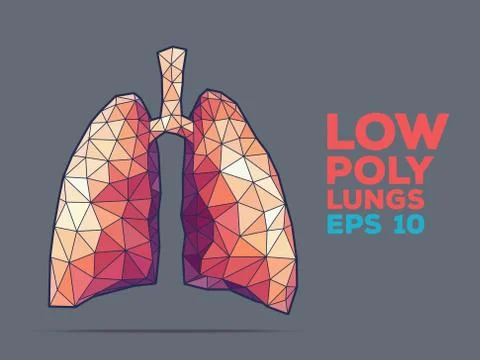 Heart poly faceted Stock Illustration