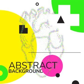 Heart poster background Illustrazione stock